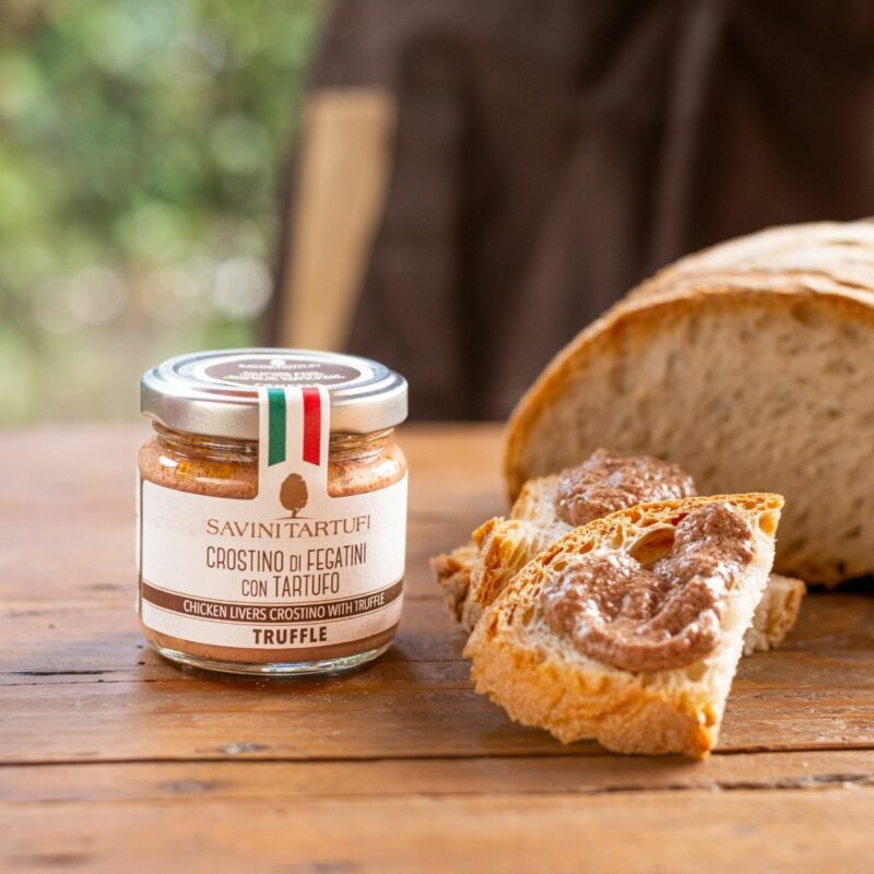 Crostino di fegatini con tartufo